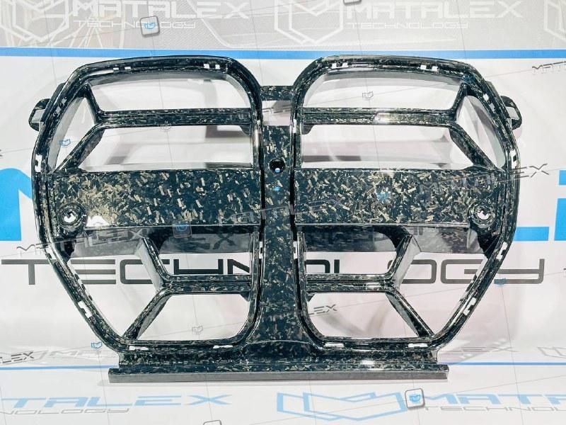 Решетка радиатора BMW G80 G82 G83 в CSL стиле, без АСС, сухой кованый карбон