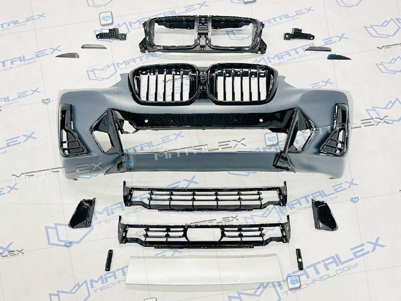 Передний бампер BMW X3 G01 X4 G02 М пакет, в сборе с решеткой радиатора + воздуховоды